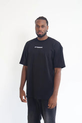 Camiseta Negra Regular Fit Strangers