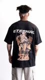 camiseta negra oversize revelation
