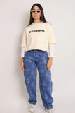 Camiseta Creme Oversize Strangers