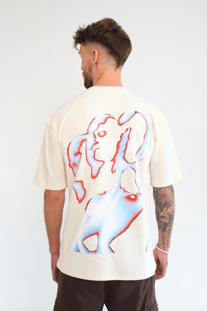 Camiseta Creme Regular Fit Siluetas