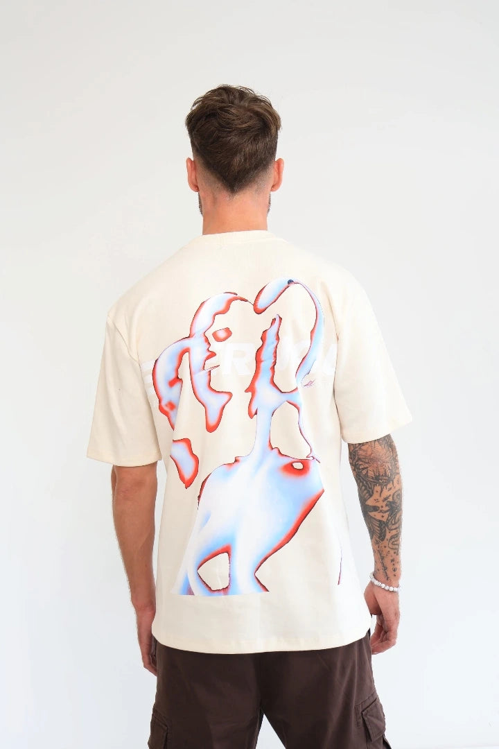 Camiseta Creme Regular Fit Siluetas