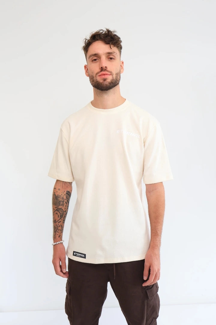 Camiseta Creme Regular Fit Siluetas