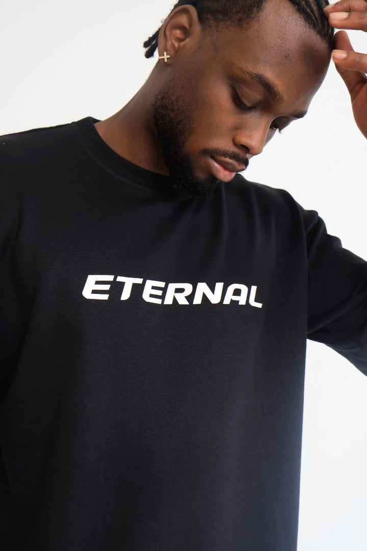 Camiseta Negra Oversize Genesis
