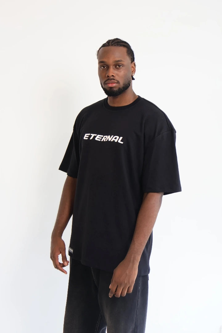 Camiseta Negra Oversize Genesis