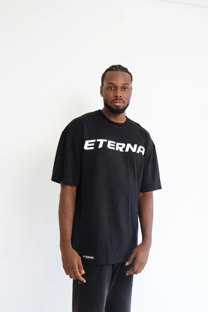 Camiseta Negra Oversize The Face