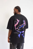 Camiseta Negra Oversize The Face