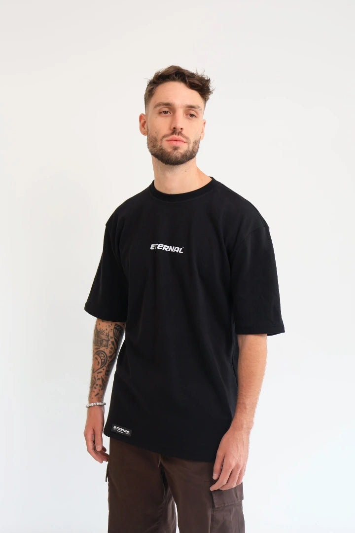 Camiseta Negra Regular Fit Basics