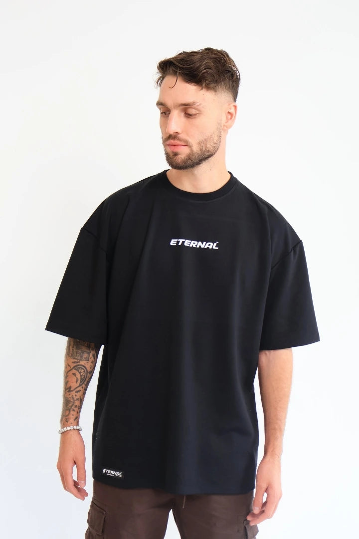 Camiseta Negra Regular Fit Basics