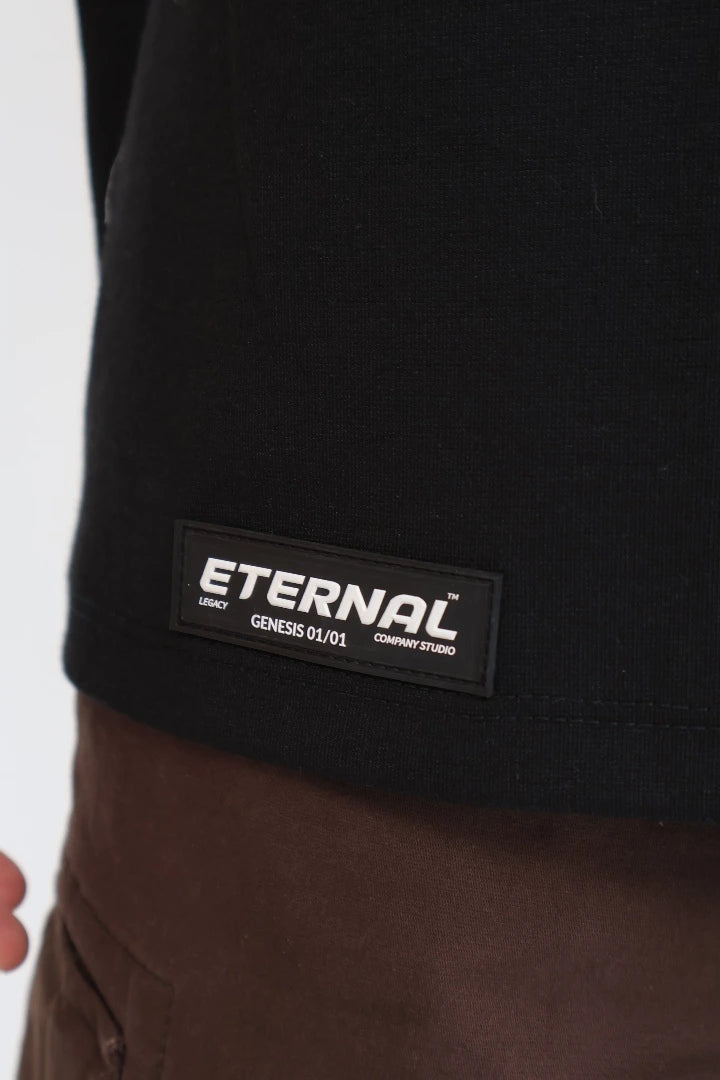 Camiseta Negra Regular Fit Basics