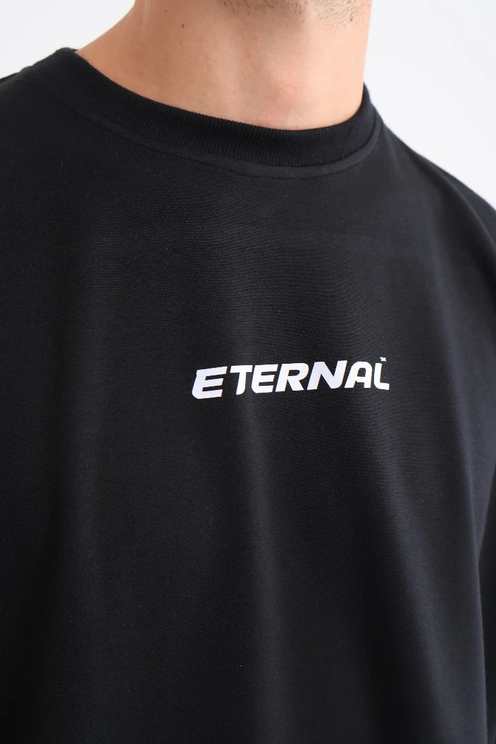 Camiseta Negra Regular Fit Basics