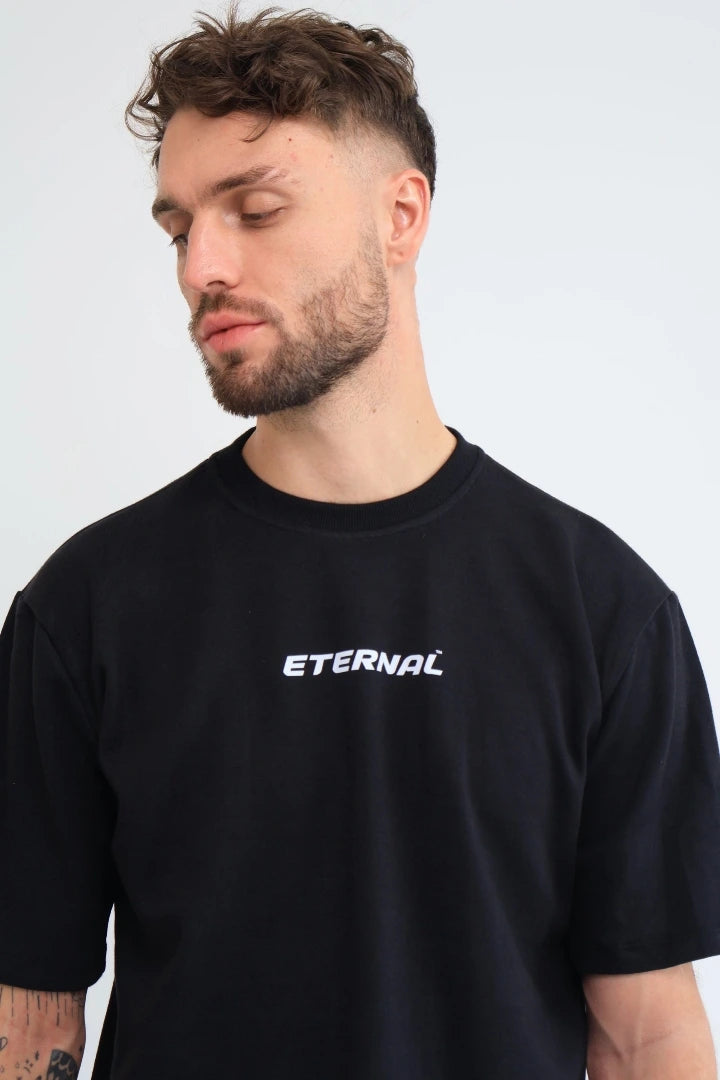 Camiseta Negra Regular Fit Gordias