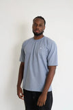 Camiseta Texturas Azul Menta Regular Fit Pocket
