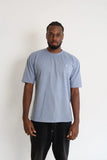 Camiseta Texturas Azul Menta Regular Fit Pocket