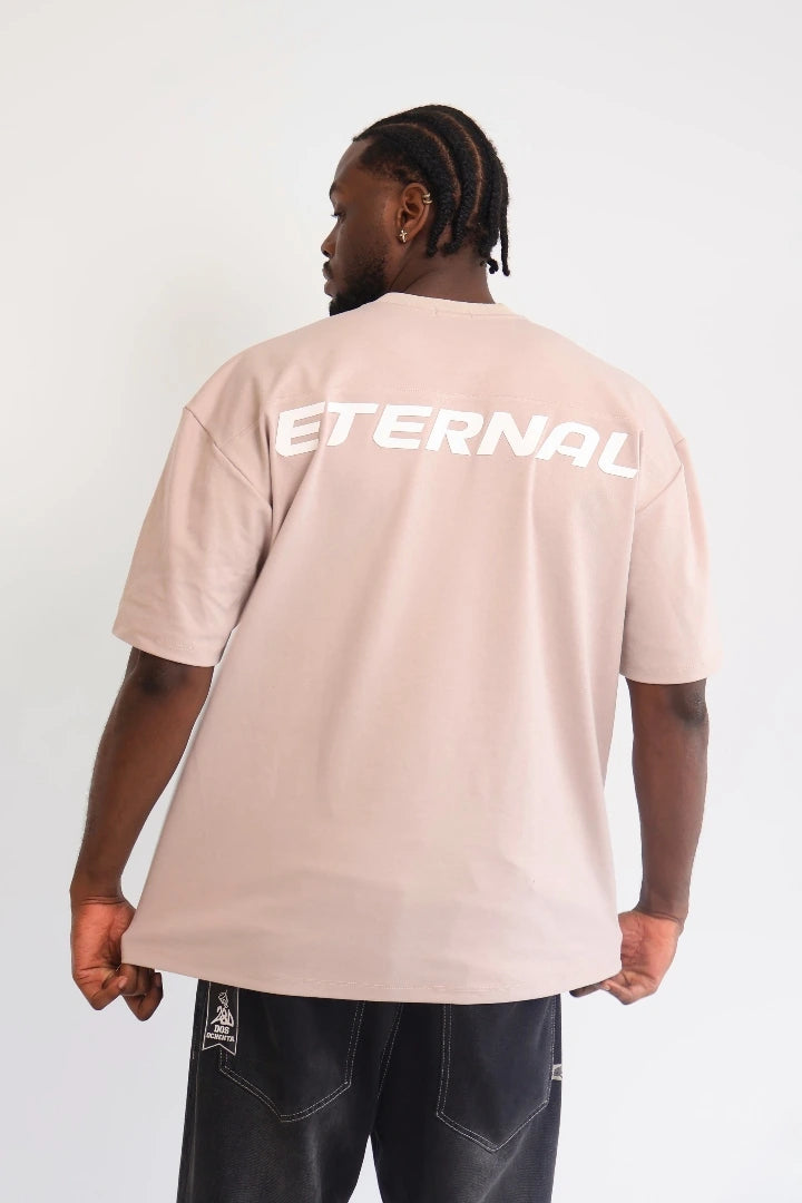Camiseta Vintage Khaki Oversize Basics