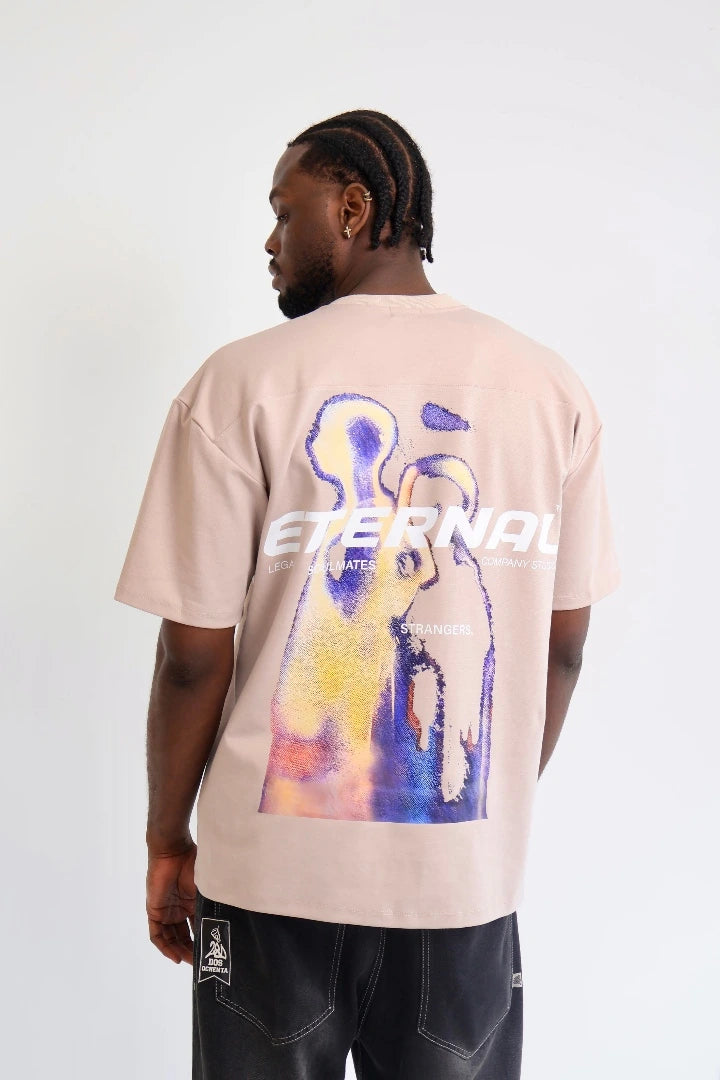 Camiseta Vintage Khaki Oversize Strangers